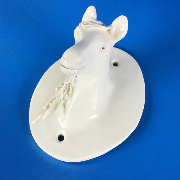 Vintage Horse Ceramic Wall Mount Hook Decor Handcrafted Signed 1992 - Picture 6 of 12